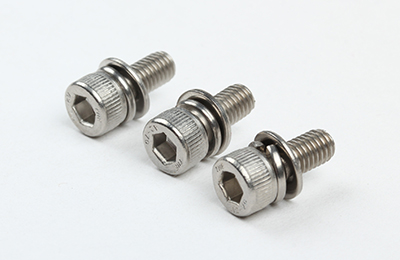 不銹鋼 內(nèi)六角圓柱頭（滾花）帶平、彈墊組合螺釘 DIN912三組合
